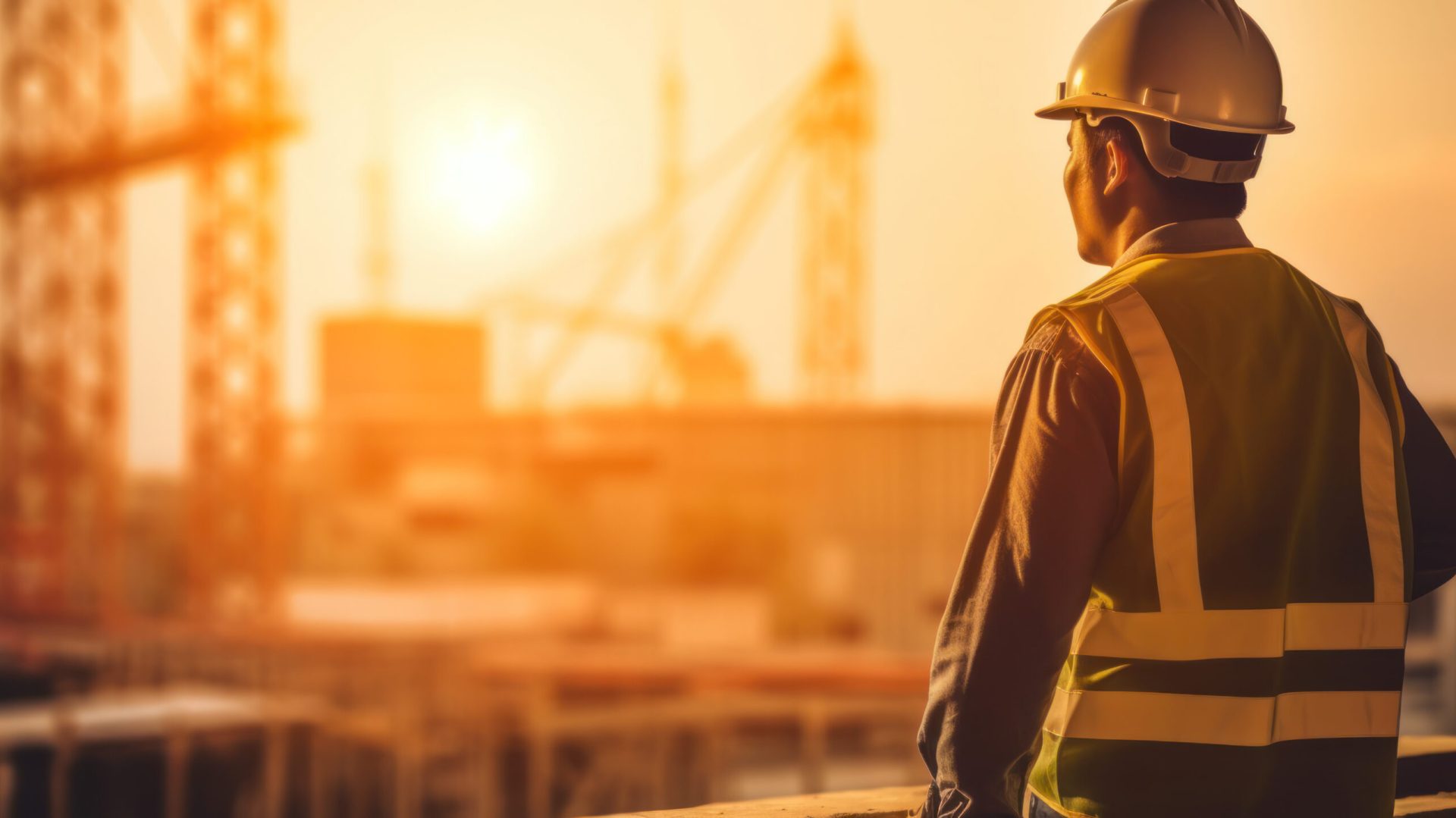 Construction worker representing migrant labor rights in Qatar